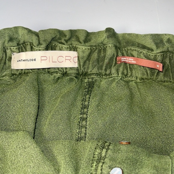 Anthropologie Pilcro Green Linen Blend Skirt - Women’s Size Medium - Picture 9 of 14
